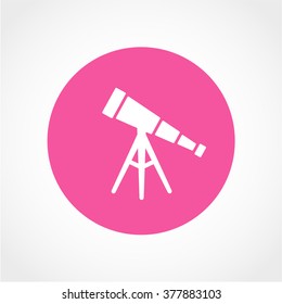 Telescope Icon Isolated on White Background