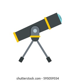 Telescope icon isolated on white background vector illustration