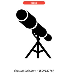 telescope icon isolated sign symbol vector illustration - high quality black style vector icons
