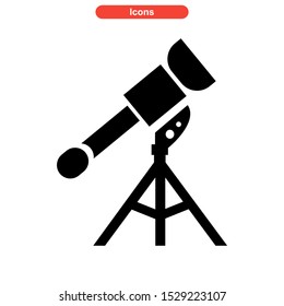 telescope icon isolated sign symbol vector illustration - high quality black style vector icons
