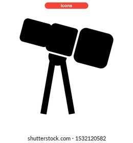 telescope icon isolated sign symbol vector illustration - high quality black style vector icons
