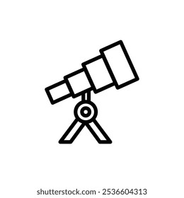 	
Vector de estilo de línea de icono de telescopio