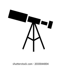 telescope icon or logo isolated sign symbol vector illustration - high quality black style vector icons
