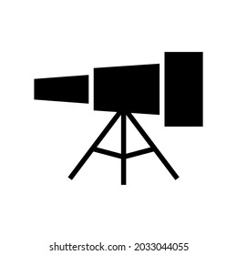 telescope icon or logo isolated sign symbol vector illustration - high quality black style vector icons
