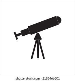 telescope icon logo vector design