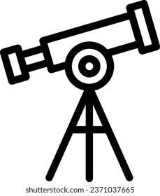 Telescope icon on transparent background
