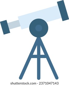 Telescope icon on transparent background
