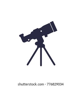 telescope icon on white