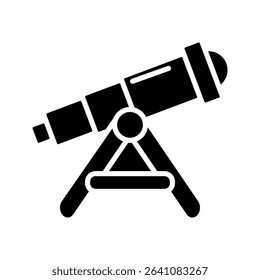 Telescope icon on white background