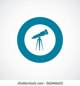 telescope icon on white background