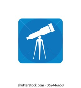 telescope icon on white background