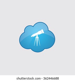 telescope icon on white background