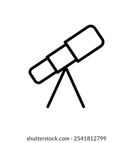 Icono de telescopio Vector de contorno para Web ui