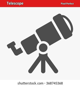 Telescope Icon. Professional, pixel perfect icons optimized for both large and small resolutions. EPS 8 format.