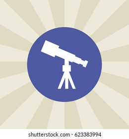 telescope icon. sign design. background