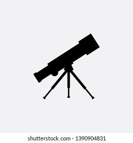 telescope icon sign signifier vector