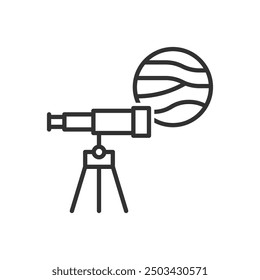 Telescope Icon Sign Symbol Vector