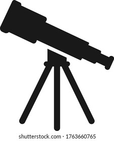 Telescope icon  simple vector illustration