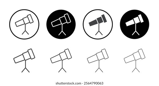telescope icon simple vector symbol