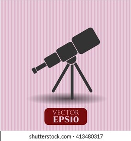Icono o símbolo del telescopio