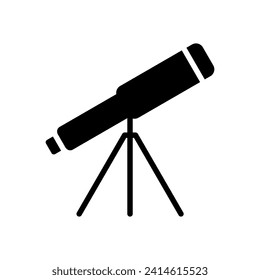 telescope icon symbol vector template