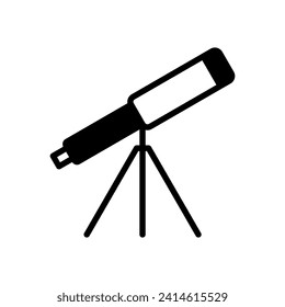 telescope icon symbol vector template