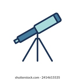 telescope icon symbol vector template