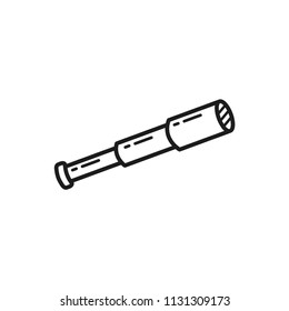 telescope icon in trendy flat design 