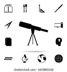 Teleskopsymbol. Universelles universelle universelle Lebenswelt für Website-Design und -Entwicklung, App-Entwicklung