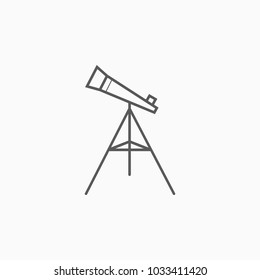 telescope icon, telescope vector