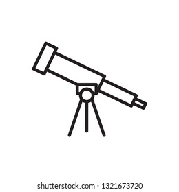 Telescope icon vector