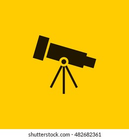 Telescope icon vector. Telescope clip art. Compatible with ai, cdr and eps formats.
