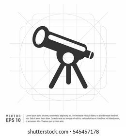 Telescope icon. Vector concept illustration for design.

