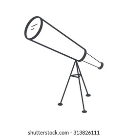 telescope icon. Vector Design eps10.