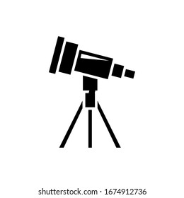 Telescope icon vector design template