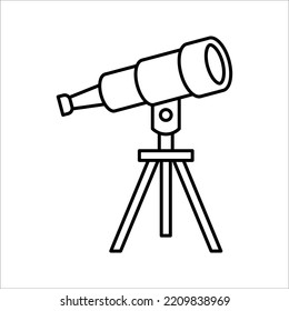Telescope Icon Vector Design Template. vector illustration on white background. EPS 10