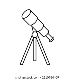 Telescope Icon Vector Design Template. vector illustration on white background. EPS 10