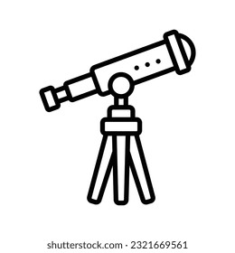 telescope icon vector design template in white background