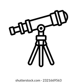 telescope icon vector design template in white background