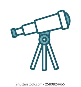 telescope icon vector design template simple and clean