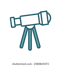 telescope icon vector design template simple and clean