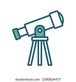 telescope icon vector design template simple and clean