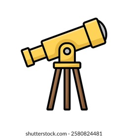 telescope icon vector design template simple and clean