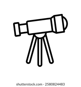 telescope icon vector design template simple and clean