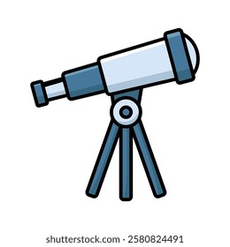 telescope icon vector design template simple and clean