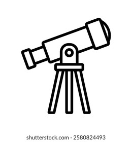 telescope icon vector design template simple and clean