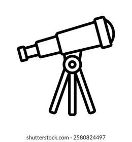 telescope icon vector design template simple and clean