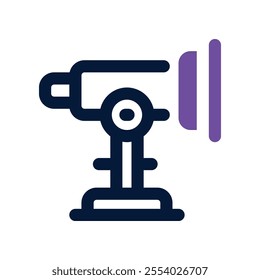 telescope icon. vector dual tone icon for your website, mobile, presentation, and logo design.