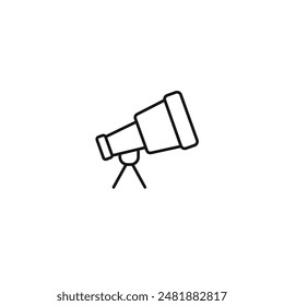Telescope icon vector. EPS 10 editable vector