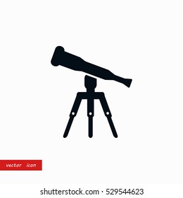 Telescope icon vector, flat design best vector icon